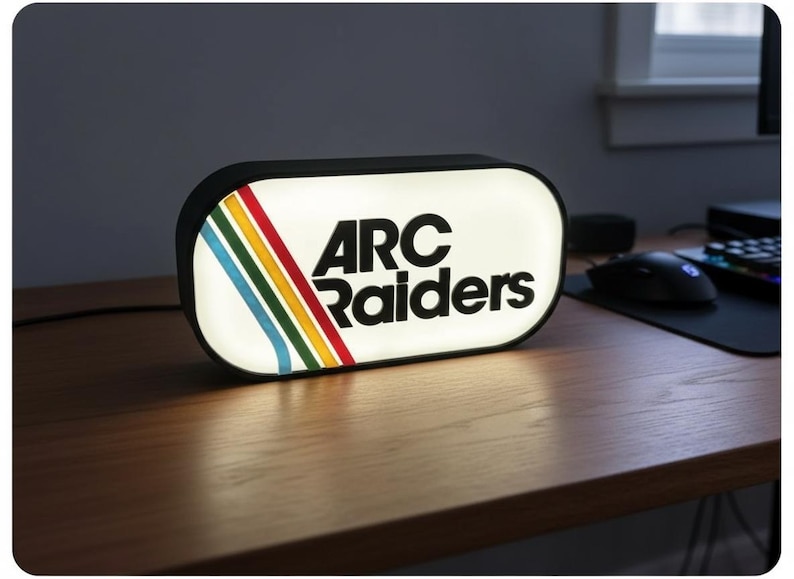 ARC Raiders LED Light Box – Gamer Room Decor, RGB Sign