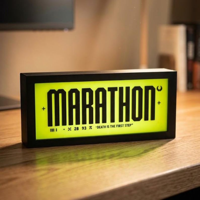 Marathon LED Lightbox | Marathon game | gaming | Halo | Bungie