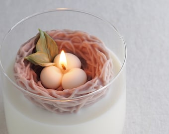 Handmade The Nest Jar Candle: Soywax, Custom Scents, 14oz