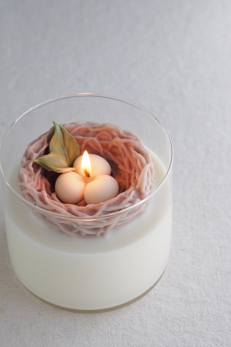Handmade The Nest Jar Candle: Soywax, Custom Scents, 14oz